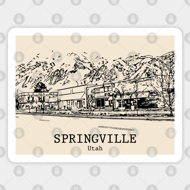 Springville - Utah Magnet by Lakeric